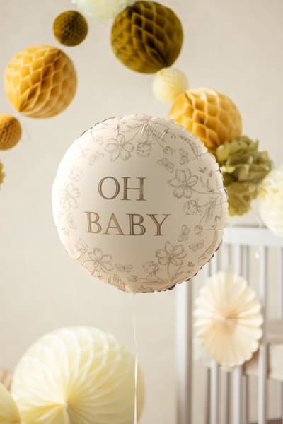 Balon foliowy pastylka Oh Baby, 35x35 cm 1 szt.