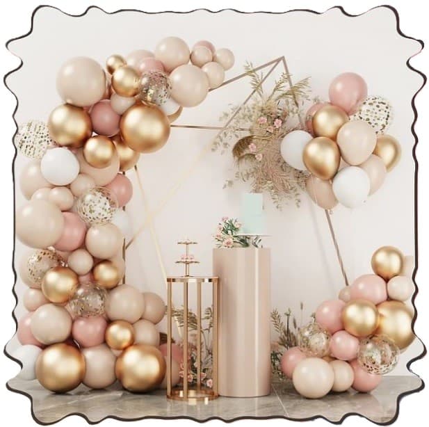 Girlanda zestaw balonów rose gold złoto - 103 szt