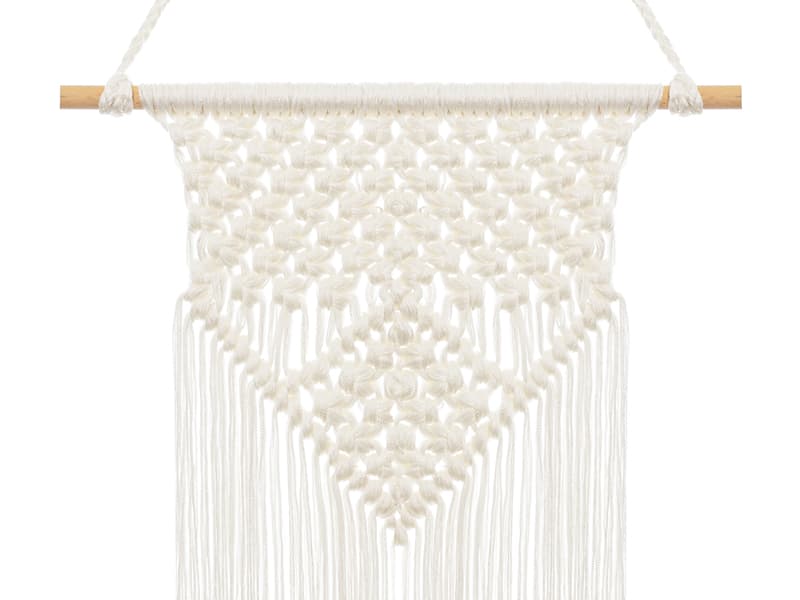Makrama, złamana biel, 30x49cm