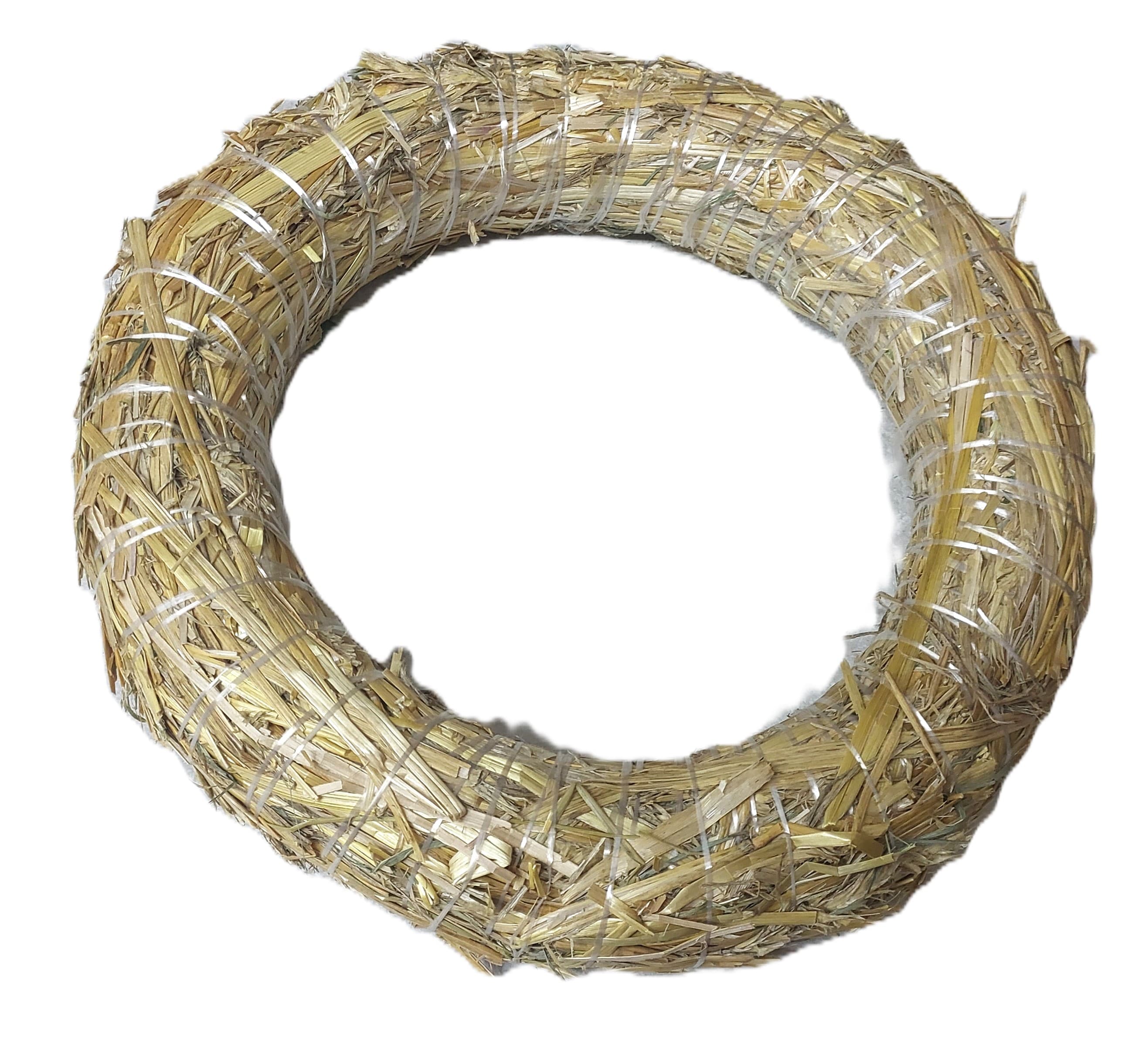 Wianek ze słomy, średnica 25cm, grubość 5cm