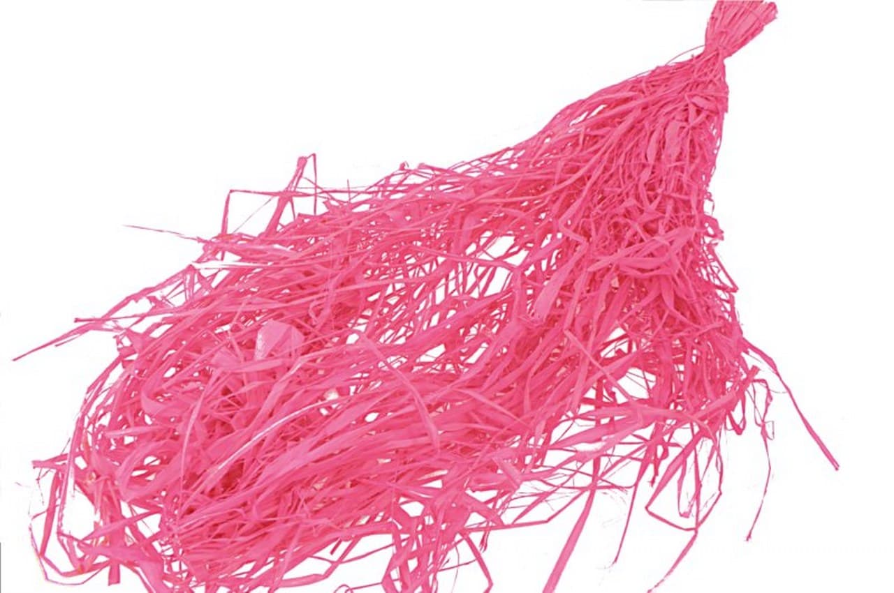 Rafia - włókna 50-60 gram, różowa