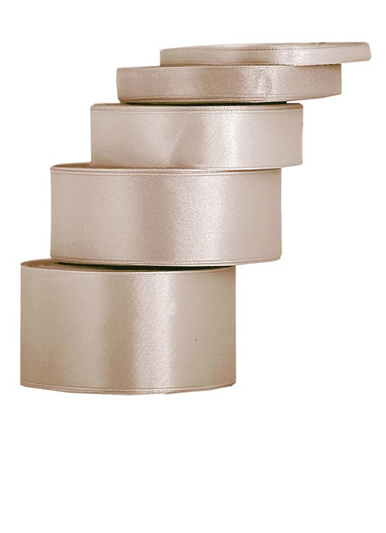Wstążka satynowa 50mm/32mb, beżowa/2