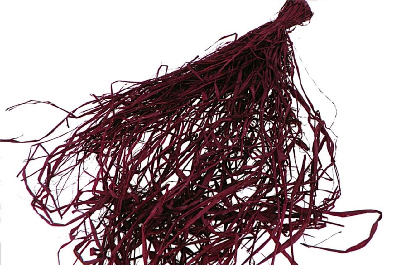 Rafia - włókna 50-60 gram, bordowa