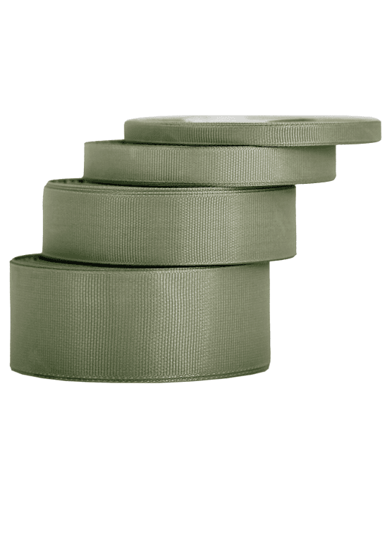 Wstążka rypsowa, 38mm/22mb, zielony szałwia/5