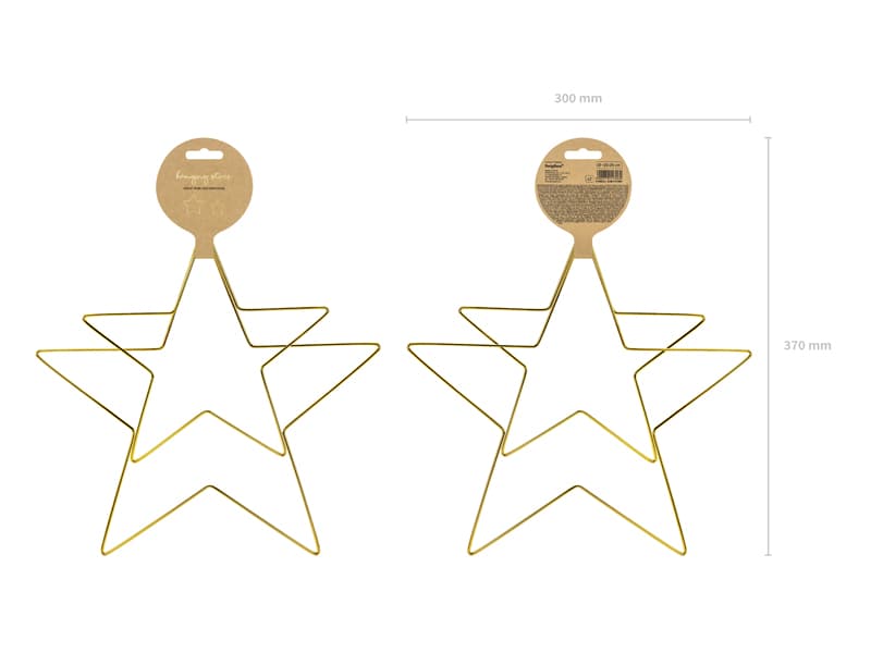Metalowe zawieszki dekoracyjne Gwiazdy, mix