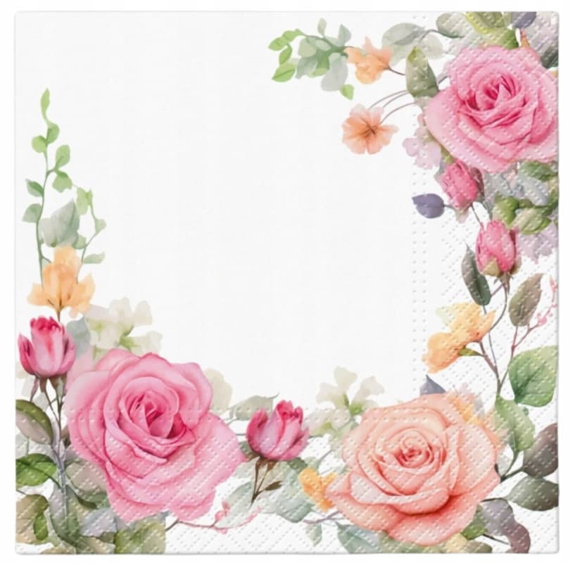 Serwetki "Róża" Gentle Bloom" 20 szt.