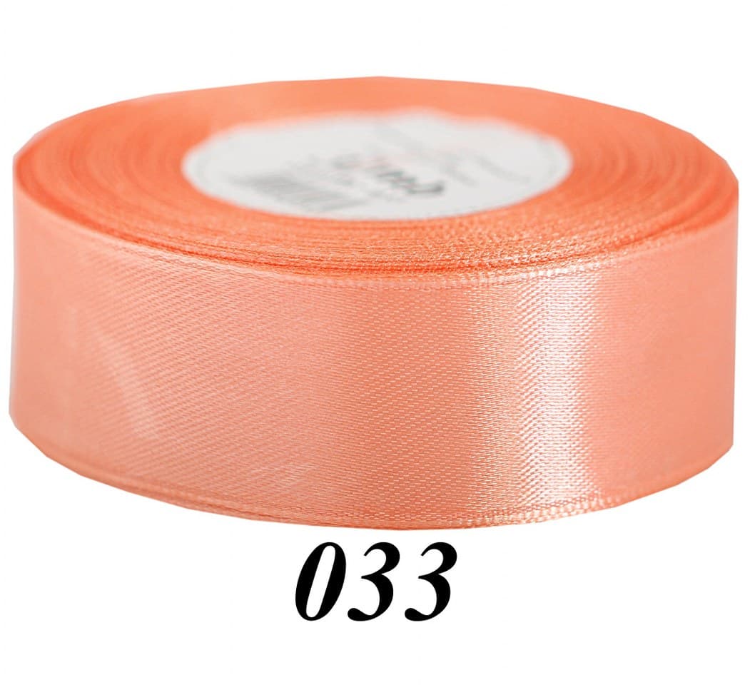 Wstążka satynowa 38mm/32mb, łososiowa