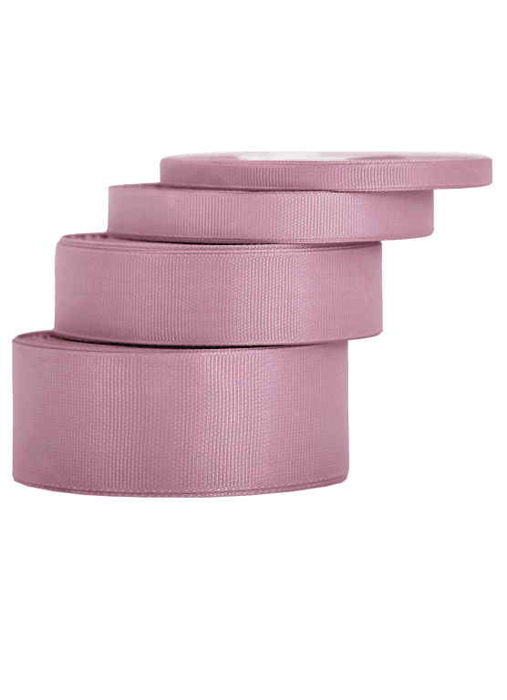 Wstążka rypsowa, 25mm/22mb, jasny brudny róż