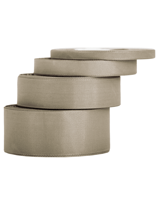 Wstążka rypsowa, 38mm/22mb, ciemny beż/2