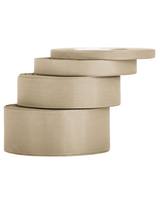 Wstążka rypsowa, 38mm/22mb, latte