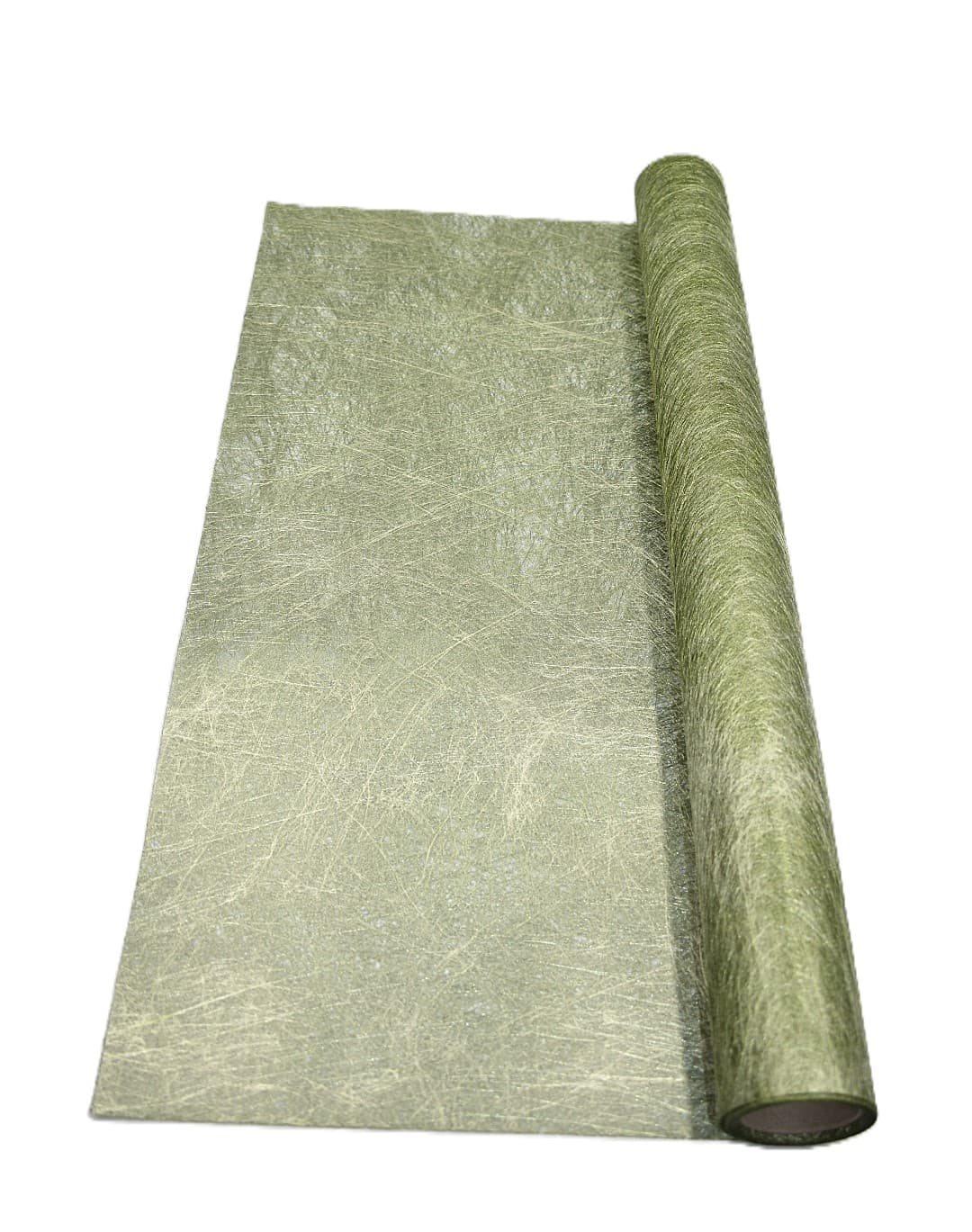 Flizelina metalizowana,  50cm/5mb, zielona