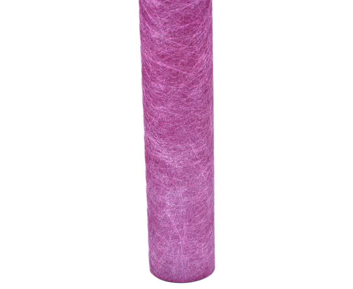 Flizelina metalizowana,  50cm/5mb, amarantowa
