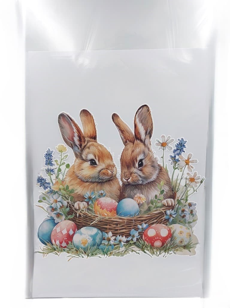 Worek foliowy WIELKANOC, 30x50cm/50szt mix wzorów