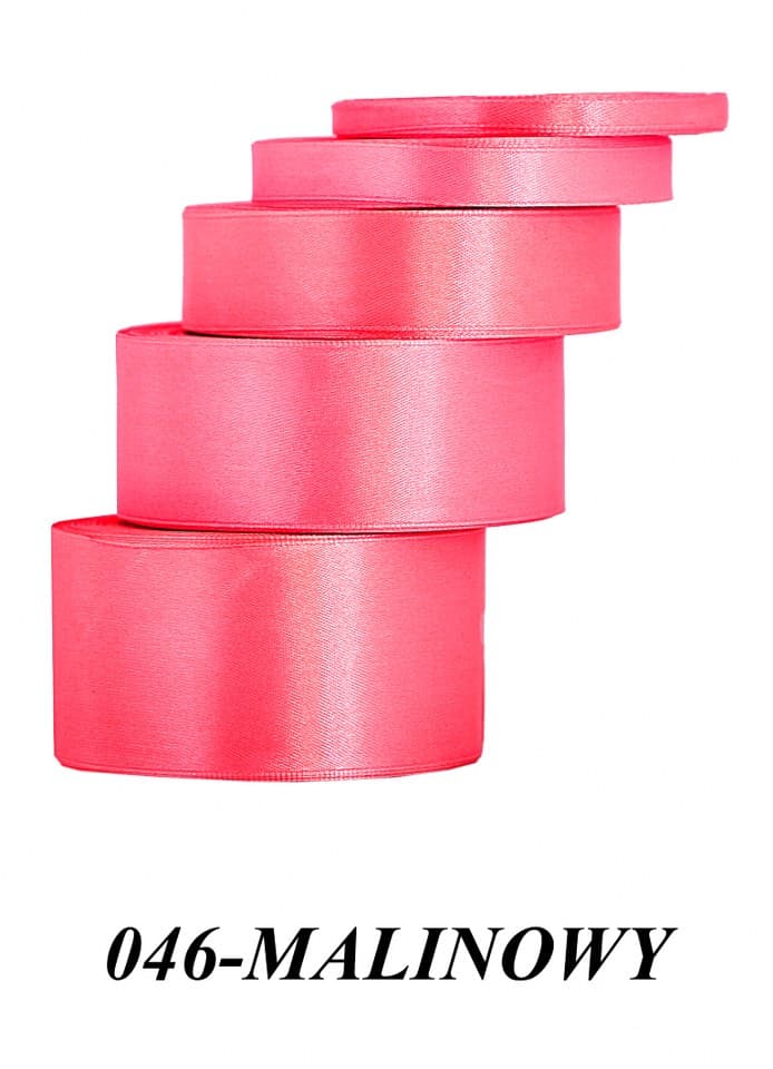 Wstążka satynowa 38mm/32mb, malinowa