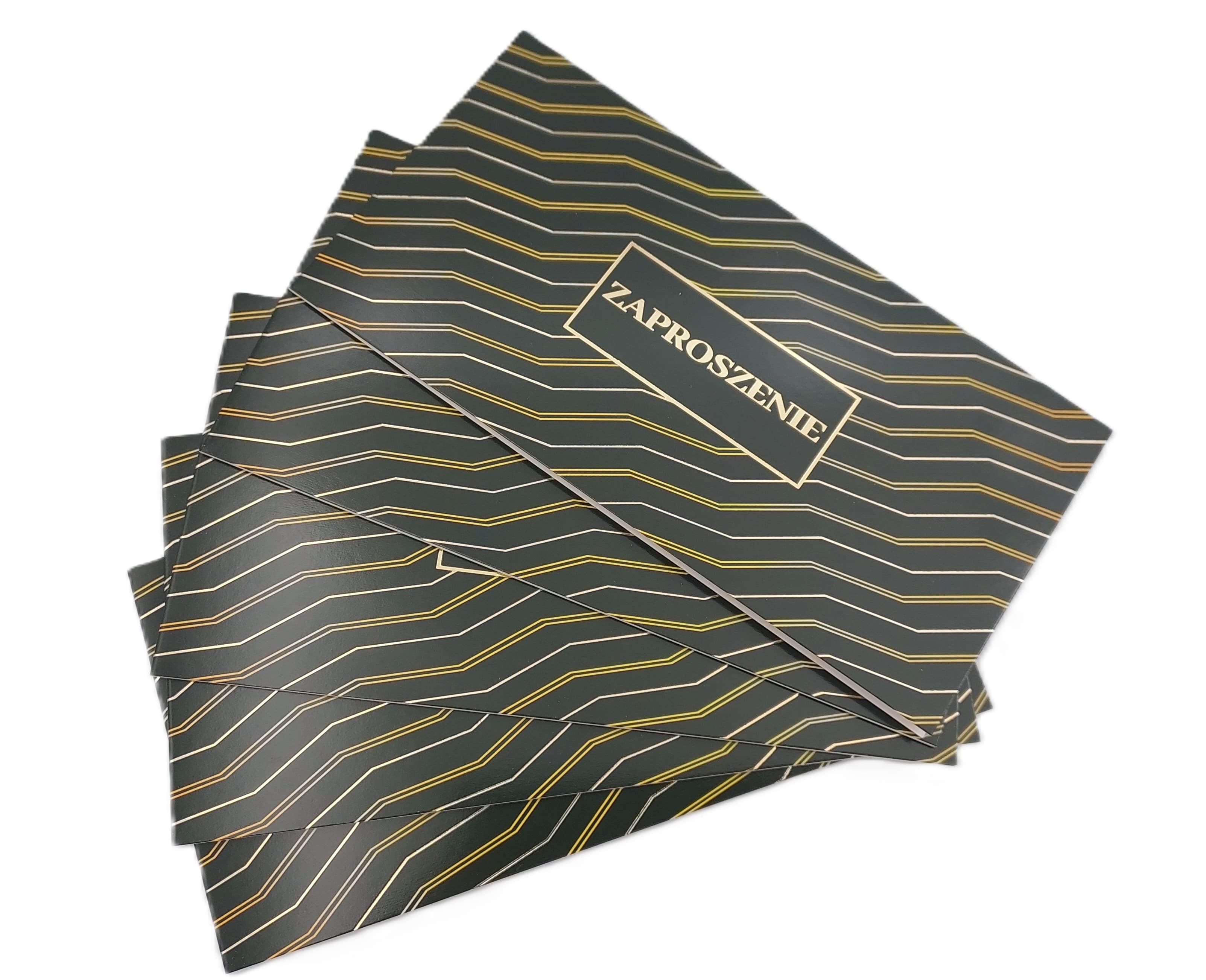 Zaproszenie UNIWERSALNE CZARNE, 1 szt.