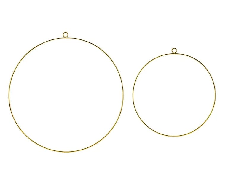 Metalowe zawieszki dekoracyjne KOŁA, 2 szt.