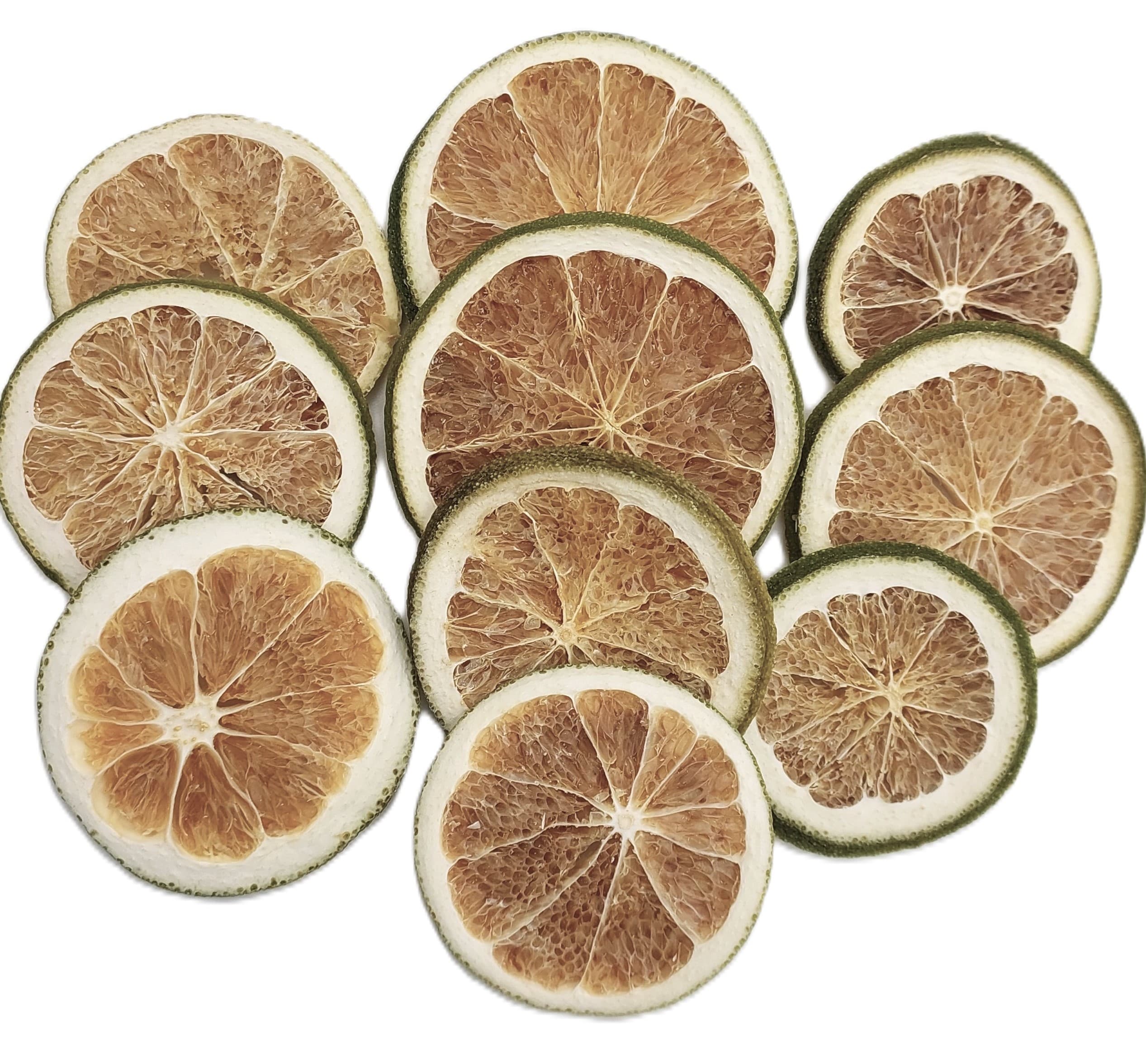 Plastry ZIELONEJ pomarańczy, śr.4-5cm/25g/10szt