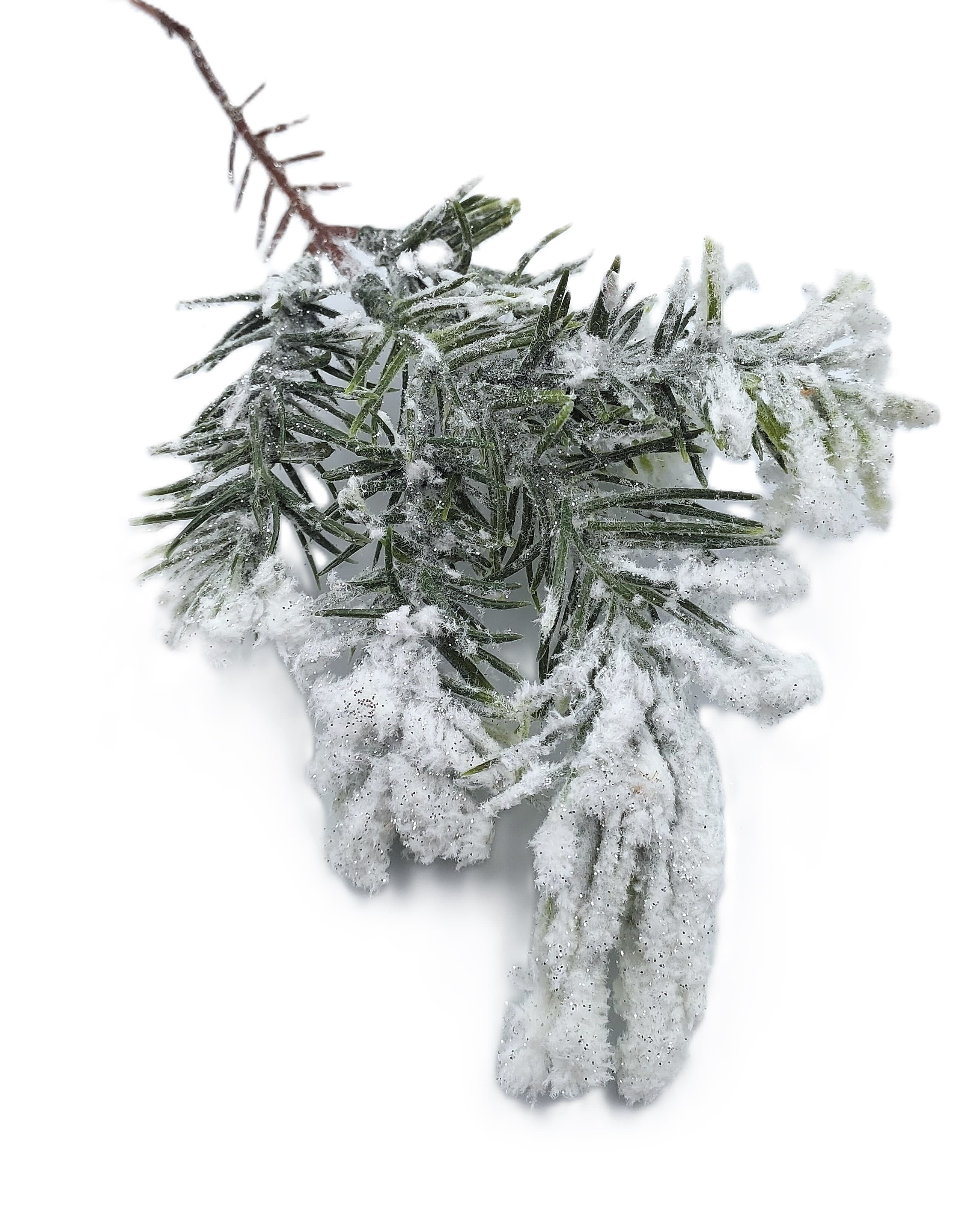 Sztuczna Gałązka świąteczna ośnieżona 26 cm