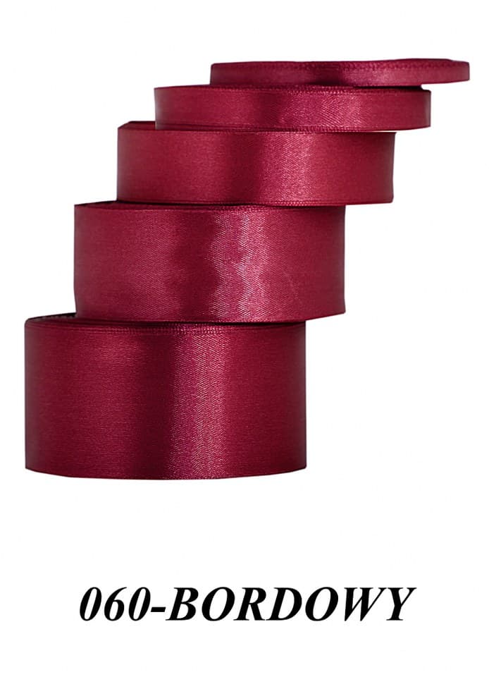 Wstążka satynowa 38mm/32mb, bordowa