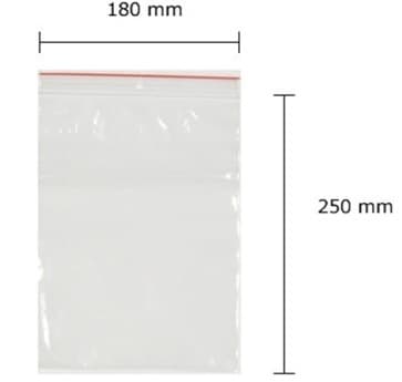 Torebki strunowe 18 cm x 25 cm - 100 szt.