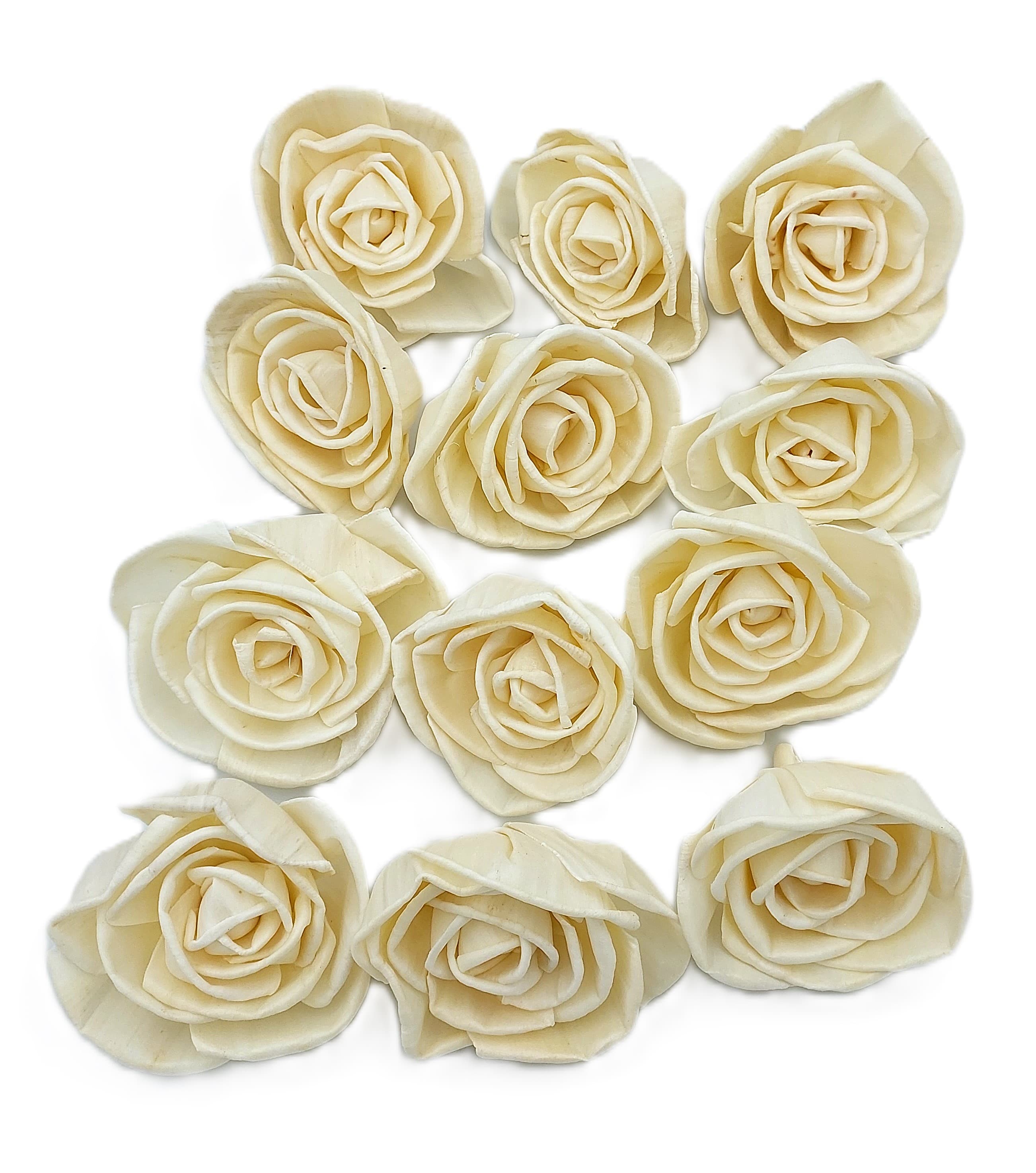 Shola główki Róża duża 8 cm - 12 sztuk