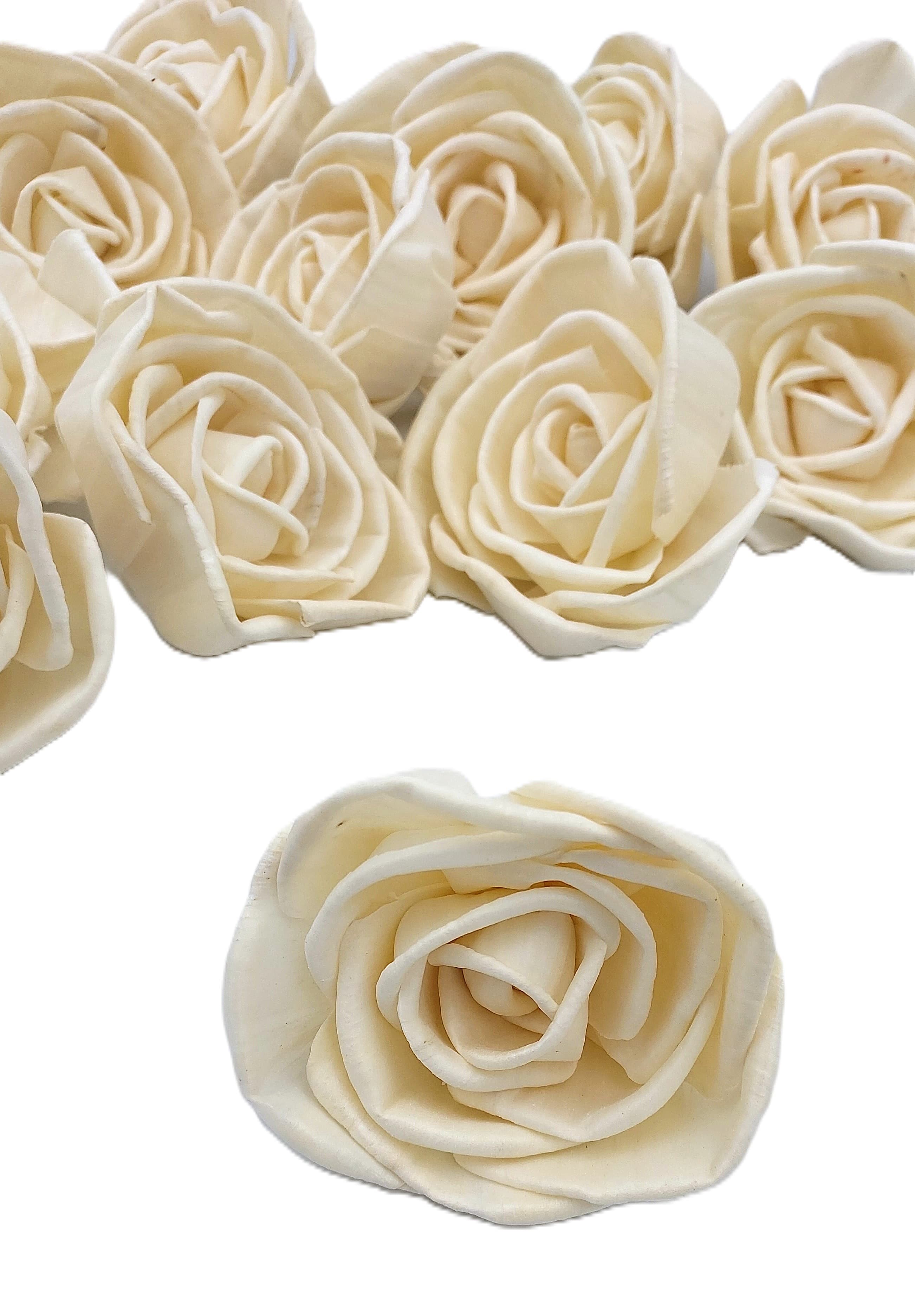 Shola główki Róża duża 8 cm - 12 sztuk