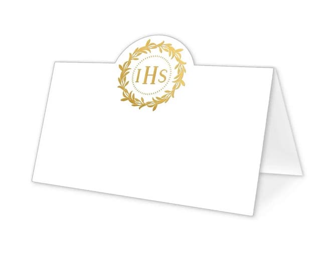 Winietki KOMUNIA BIAŁE - ZŁOTA HOSTIA 10 szt