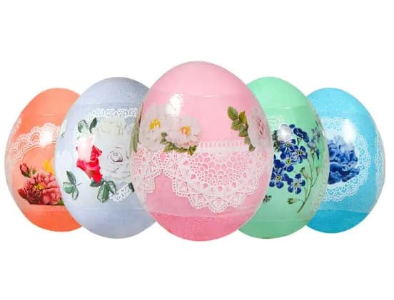 Zestaw 9 owijek z koronkowymi z motywem kwiatów