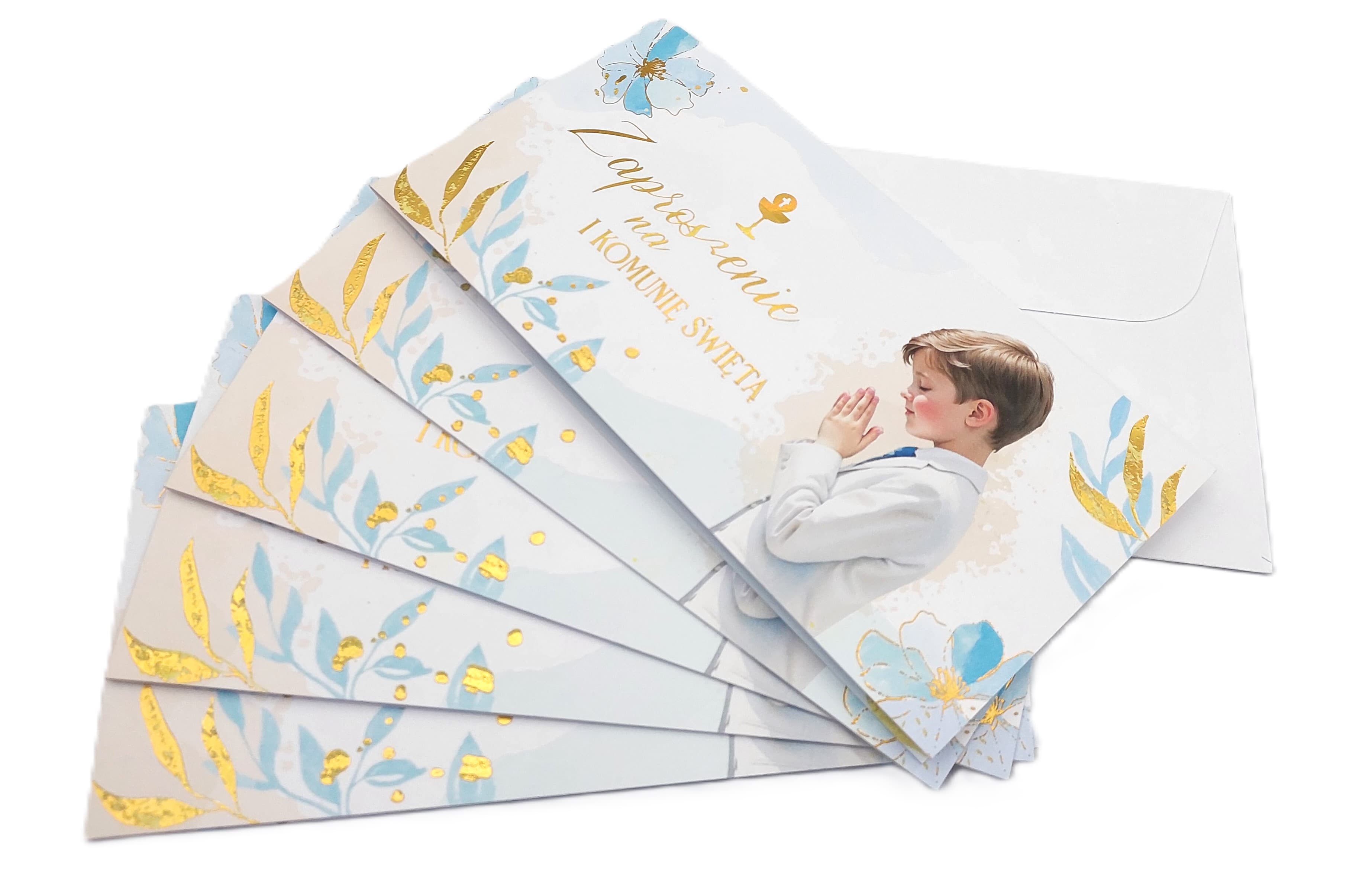 Zaproszenie na I Komunię Św. CHŁOPIEC 1 szt.