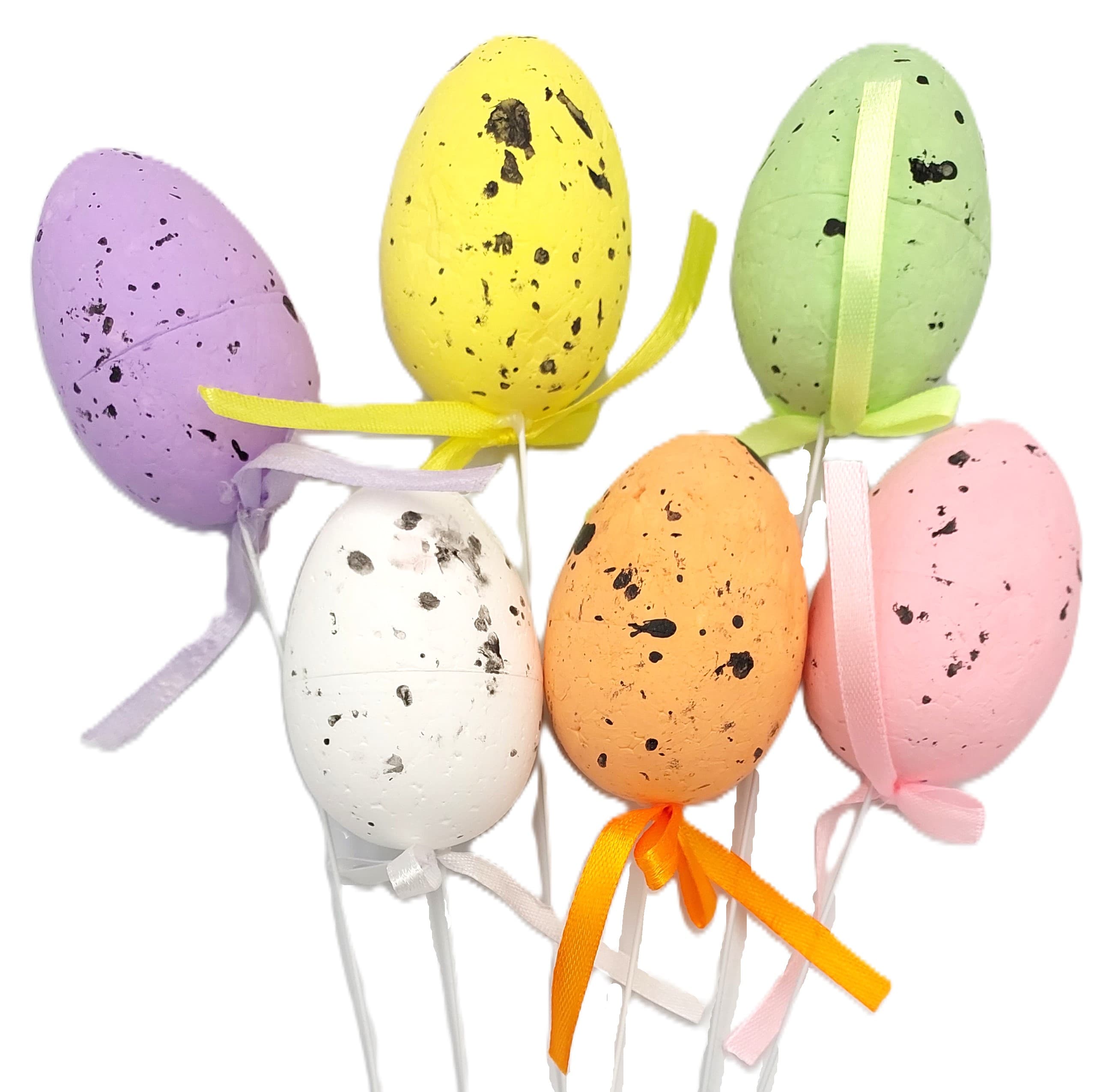 Jajko styropianowe na piku 70x50 mm 6 szt