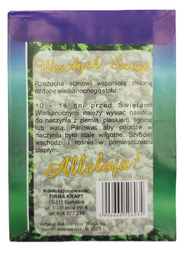 Rzeżucha wielkanocna 1 opakowanie