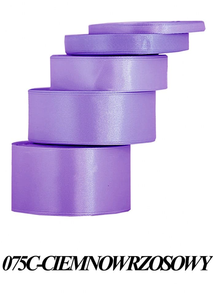 Wstążka satynowa 38mm/32mb, ciemnowrzosowa