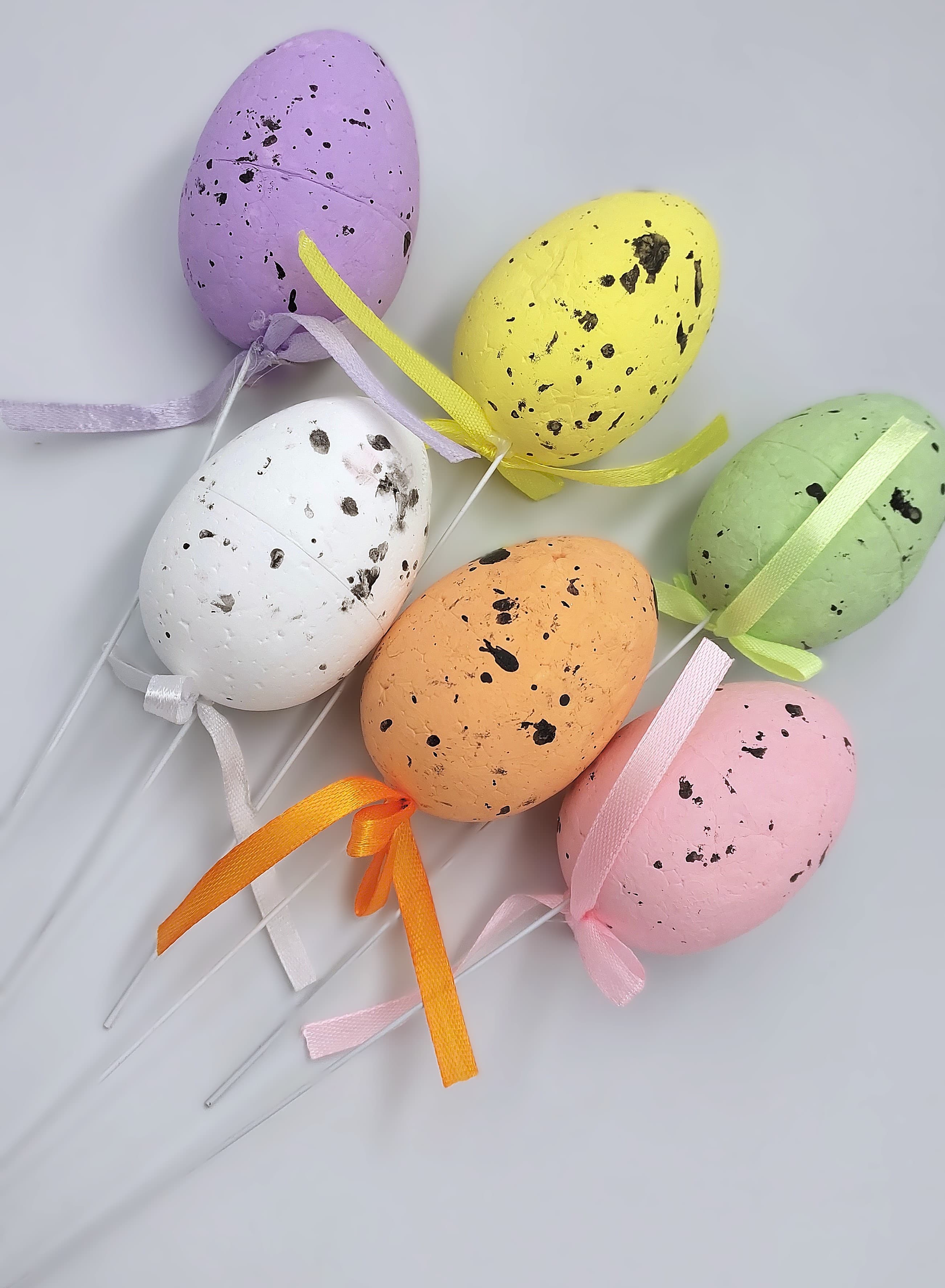 Jajko styropianowe na piku 40x60 mm 6 szt