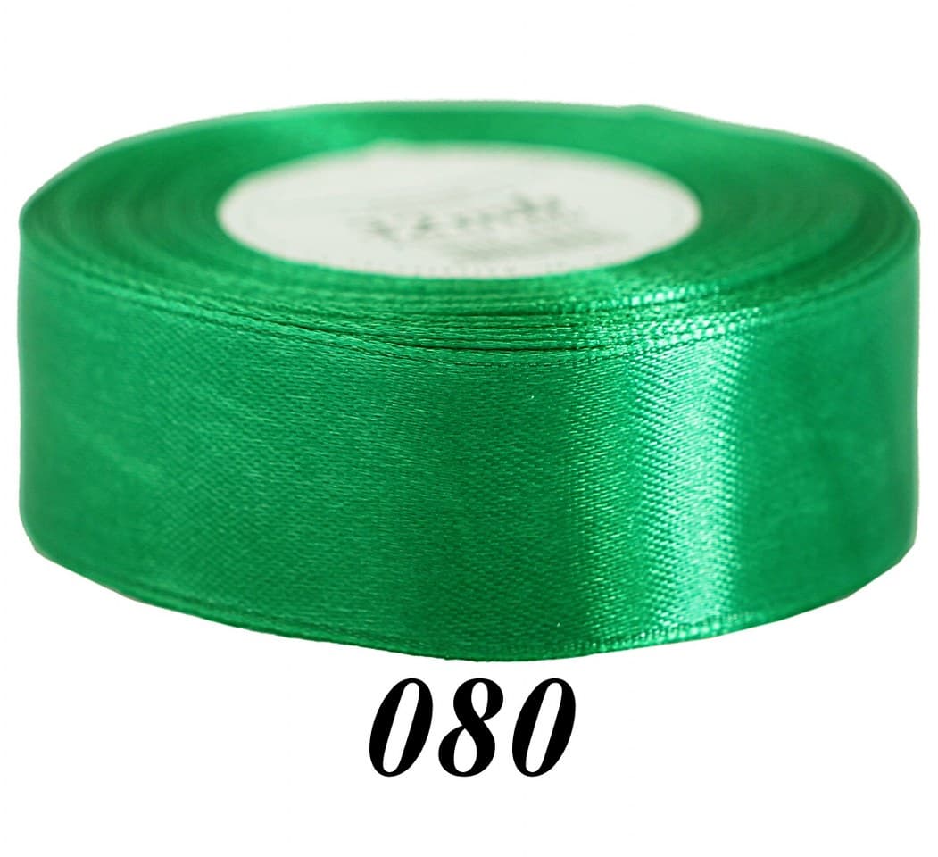 Wstążka satynowa 38mm/32mb, zielona