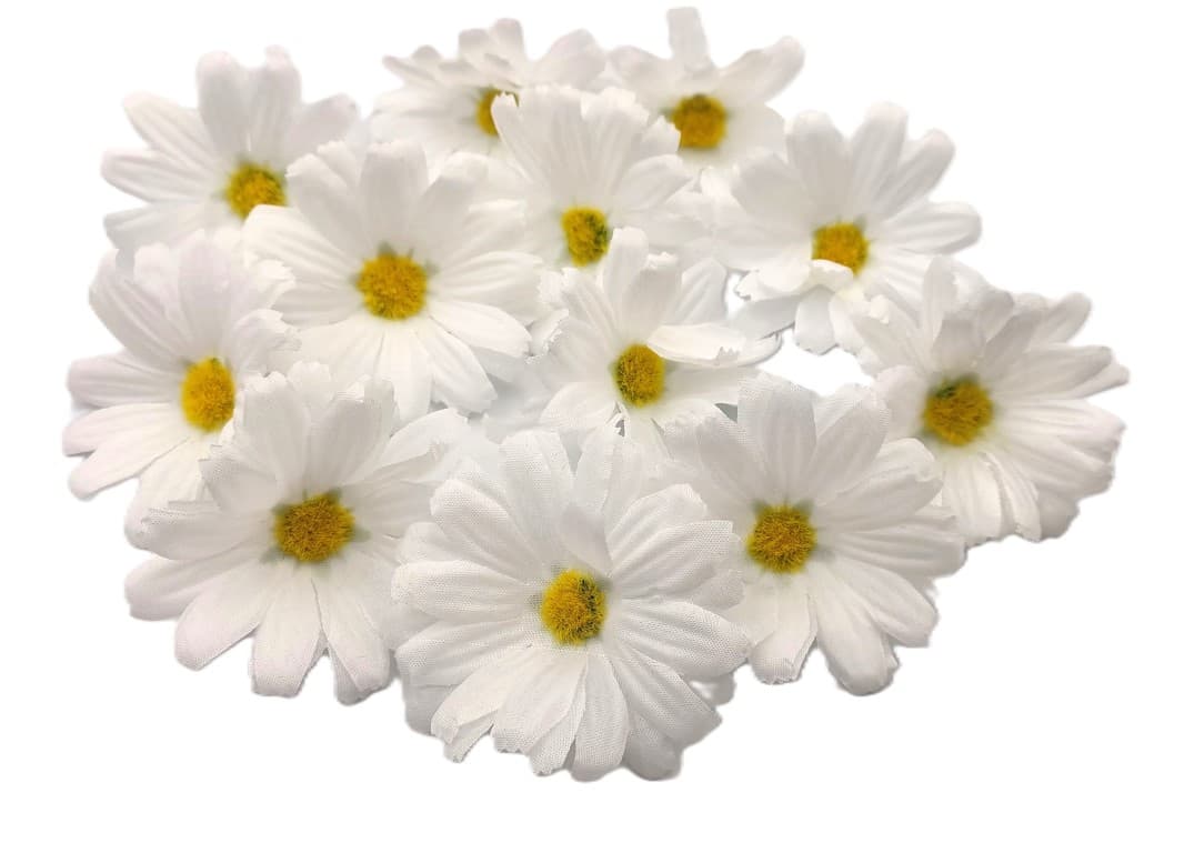 Małe główki wyrobowe Rumianku op. 12 szt. - 6 cm