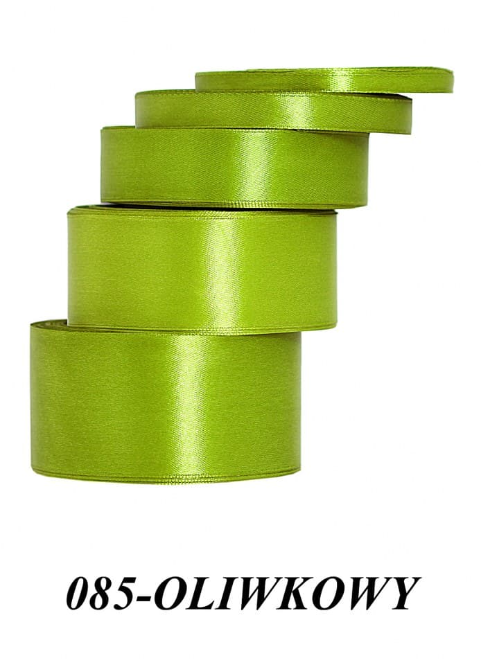 Wstążka satynowa 38mm/32mb, oliwka
