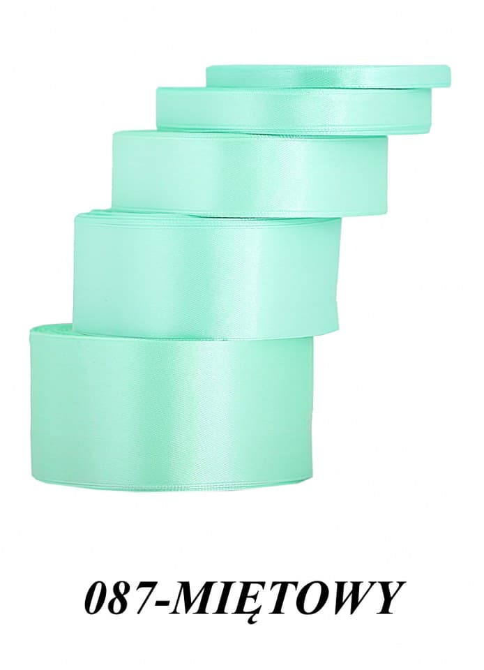 Wstążka satynowa 38mm/32mb, mięta