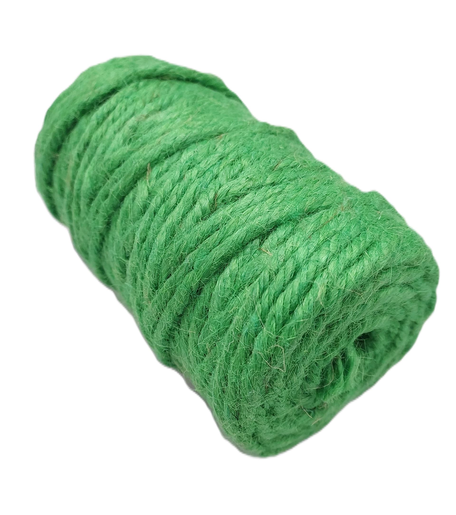 Sznurek jutowy, śr 5mm/52mb/250 gram, zielony