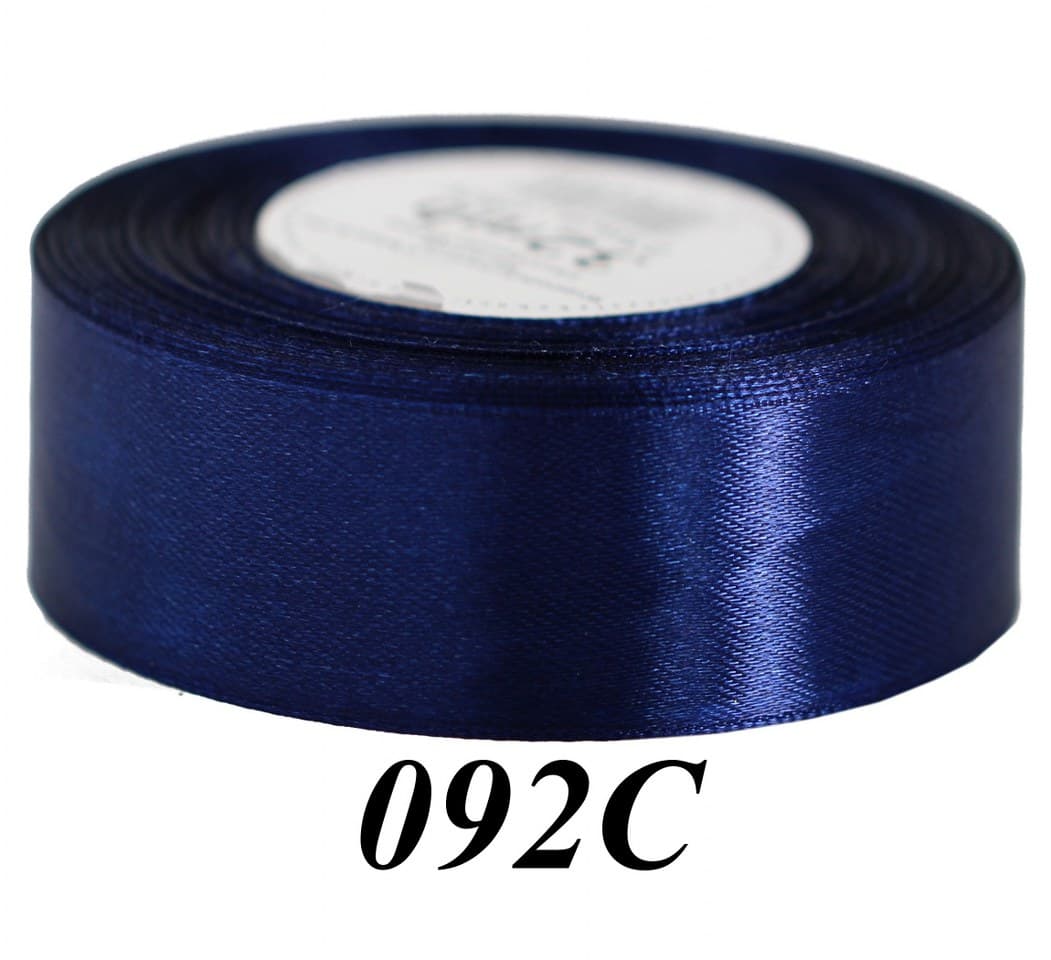 Wstążka satynowa 38mm/32mb, ciemny granat