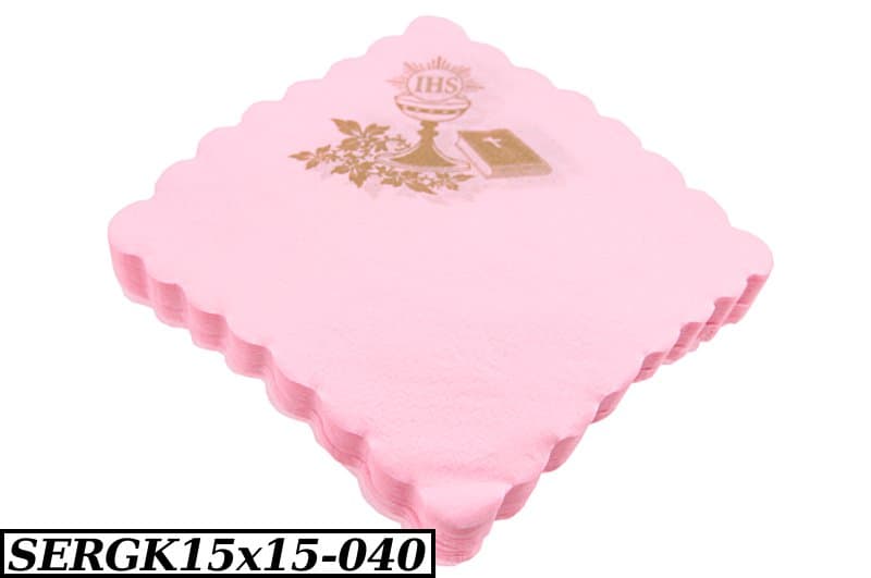 Serwetki Gastronomiczne na komunię różowe