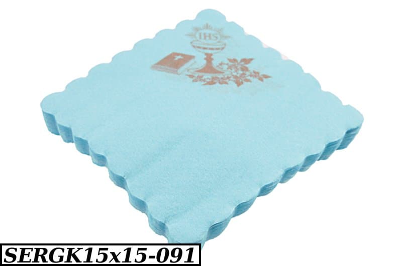 Serwetki Gastronomiczne na komunię błękitne