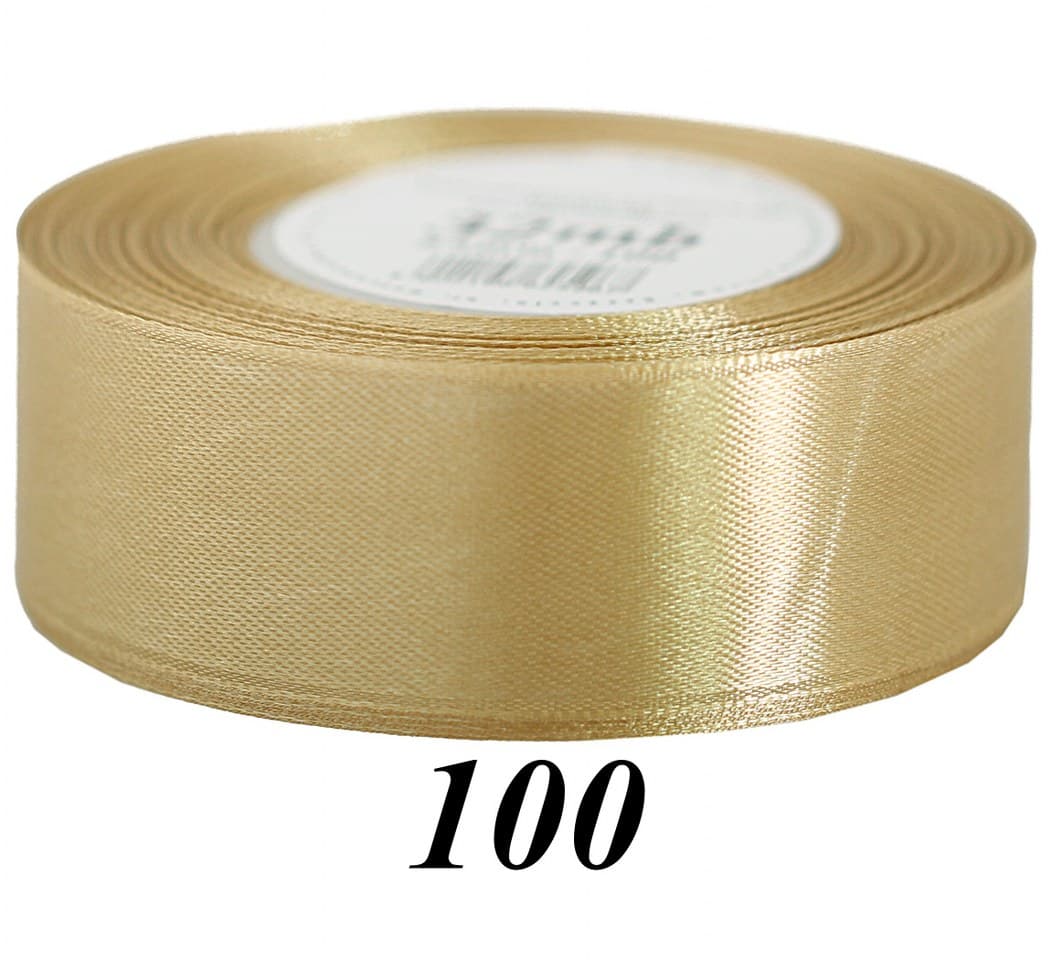 Wstążka satynowa 38mm/32mb, złota