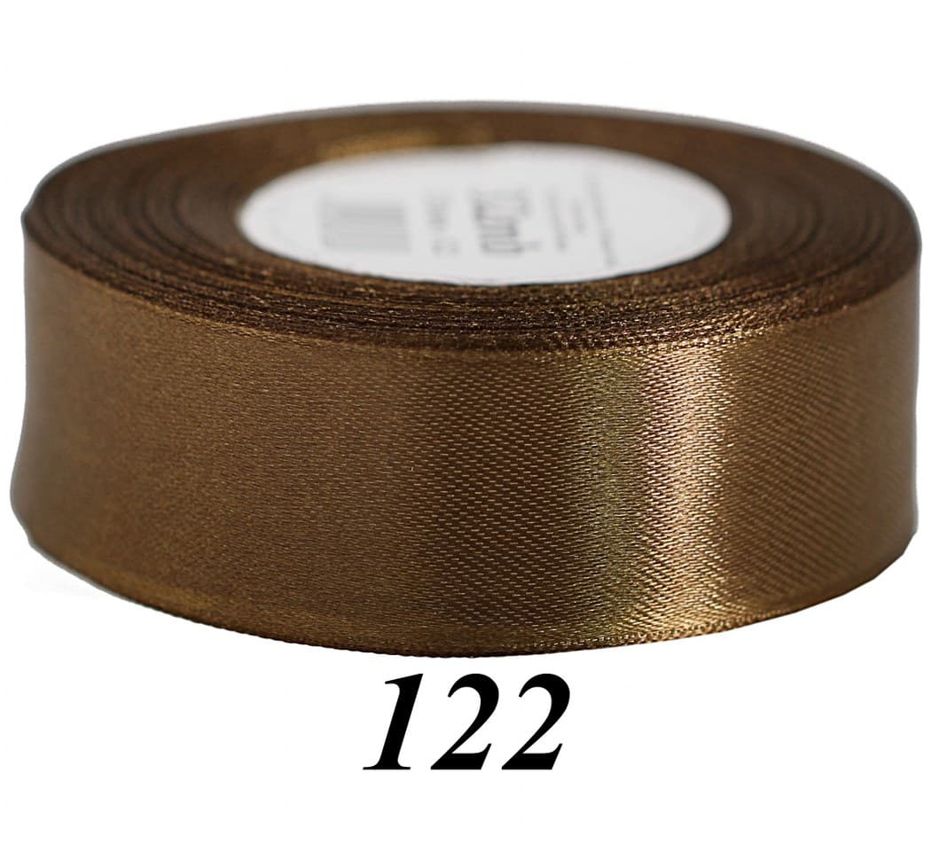 Wstążka satynowa 38mm/32mb, ciemny brąz