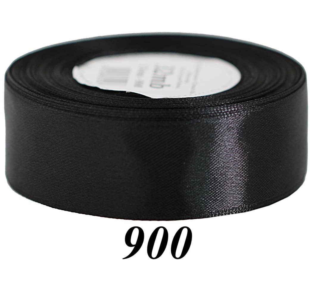 Wstążka satynowa 38mm/32mb, czarna