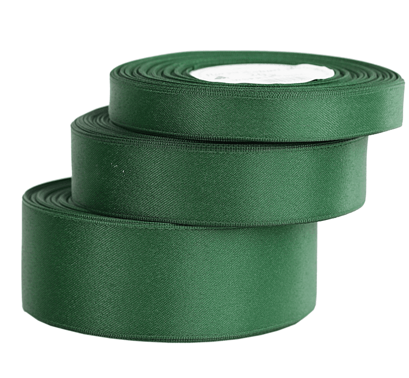 Wstążka satynowa PREMIUM, 38mm/20y, ciemna oliwka