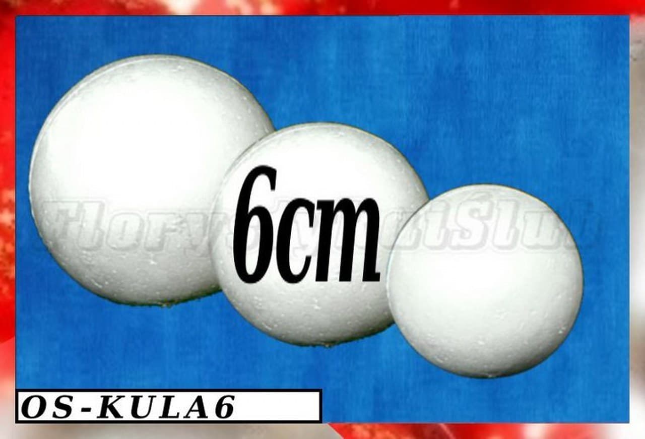 Kula Styropianowa śr. 6cm K6