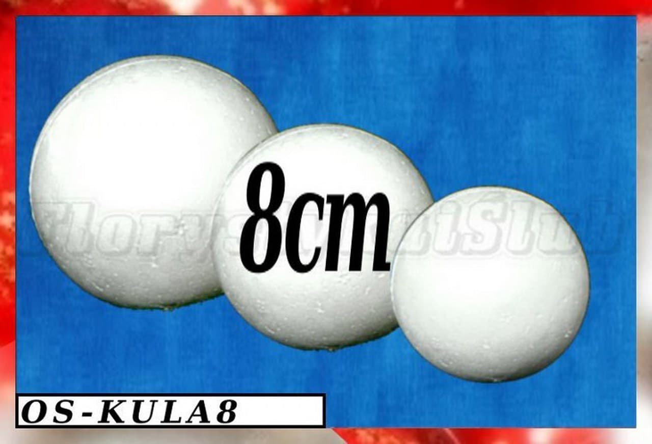Kula Styropianowa śr. 8cm K8