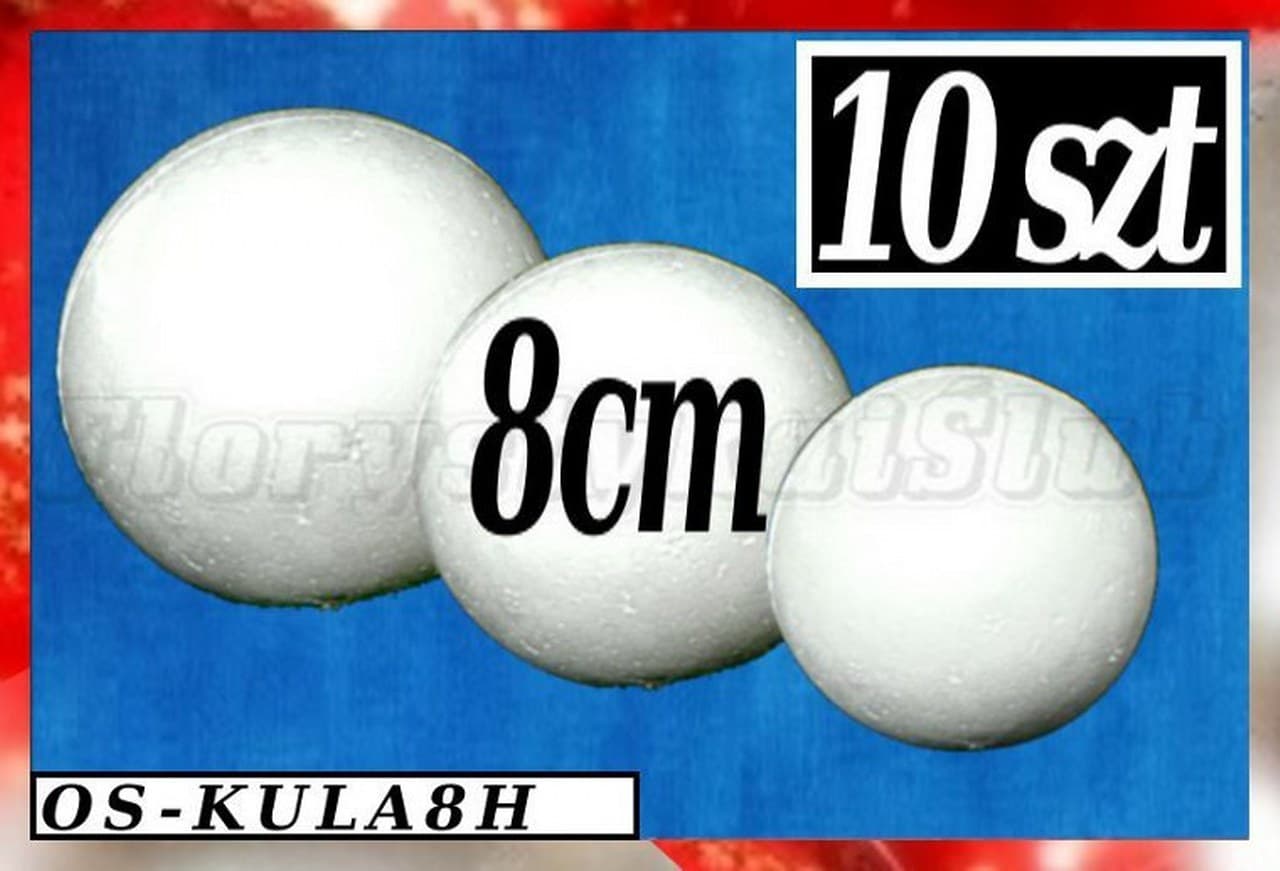 Kule Styropianowe śr. 8cm/10szt.