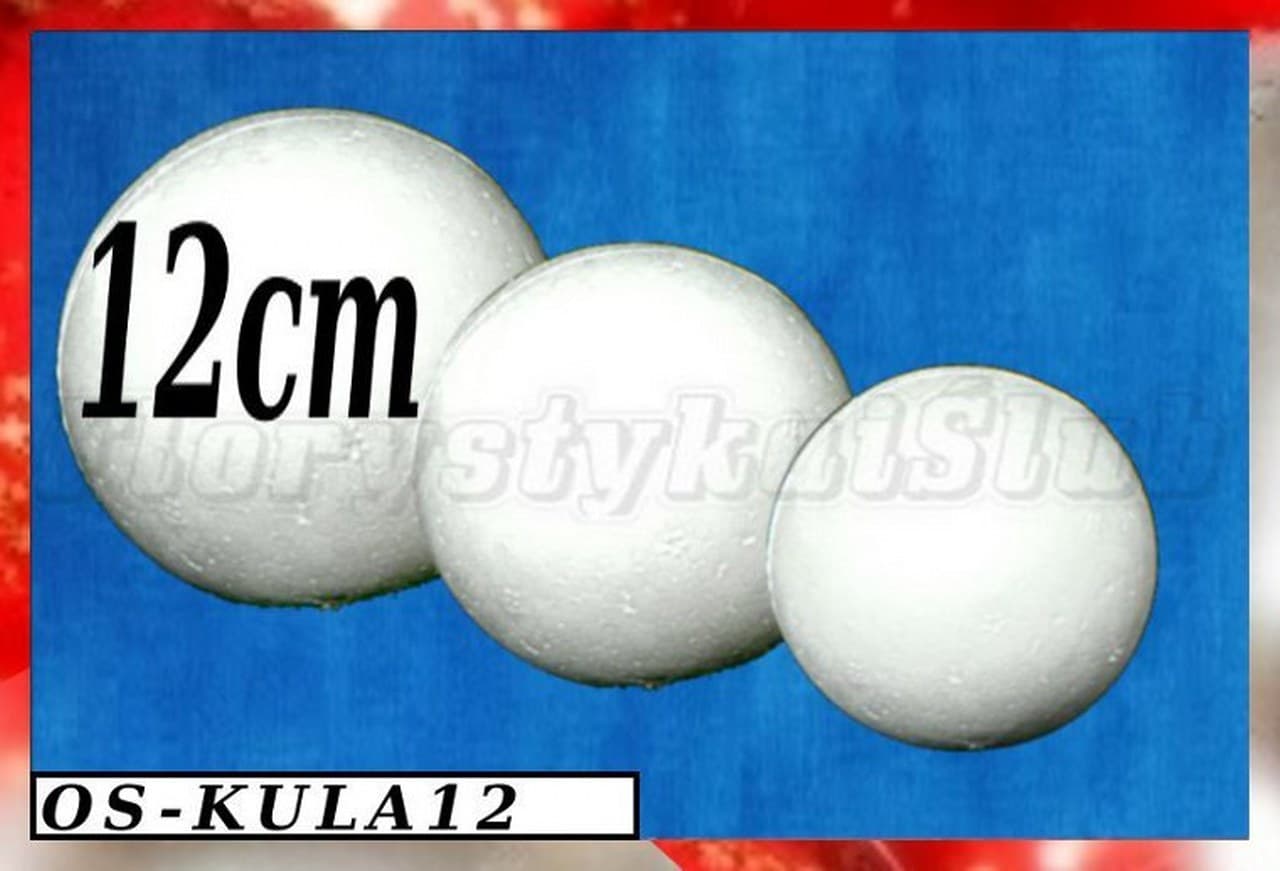 Kula Styropianowa śr. 12cm K12