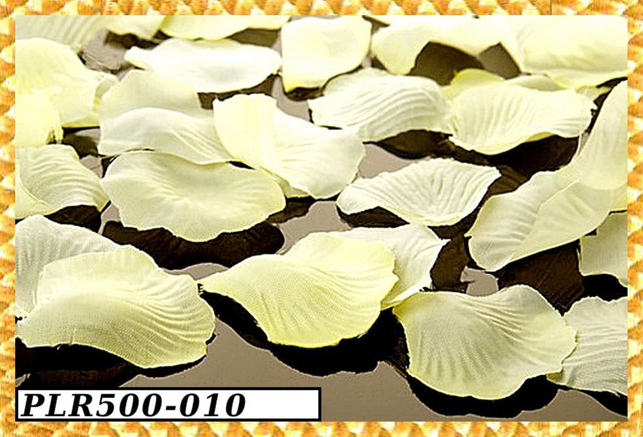 Płatki róż, 500szt. kremowe